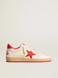 Men’s Ball star Wishes white leather with a red and heel tab