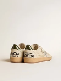 Men's Ball Star with silver leather star and green leather heel tab