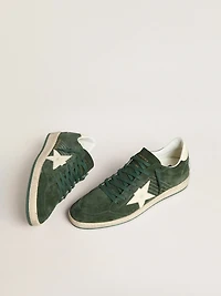 Men's Ball star green suede with white leather and heel tab