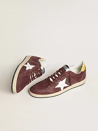 Men's Ball star chocolate nubuck with leather and heel tab