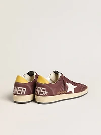 Men's Ball star chocolate nubuck with leather and heel tab