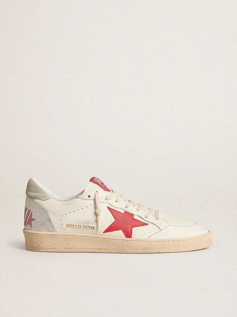 Valentine’s Day Men’s Ball Star with red leather star and red Swarovski lettering