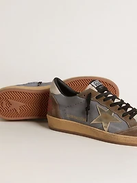Men's Ball star nubuck and suede with gold metallic