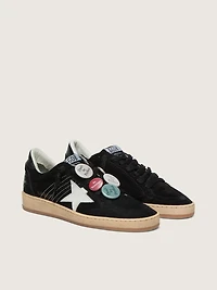 Men's Ball Star LTD black suede with Skins