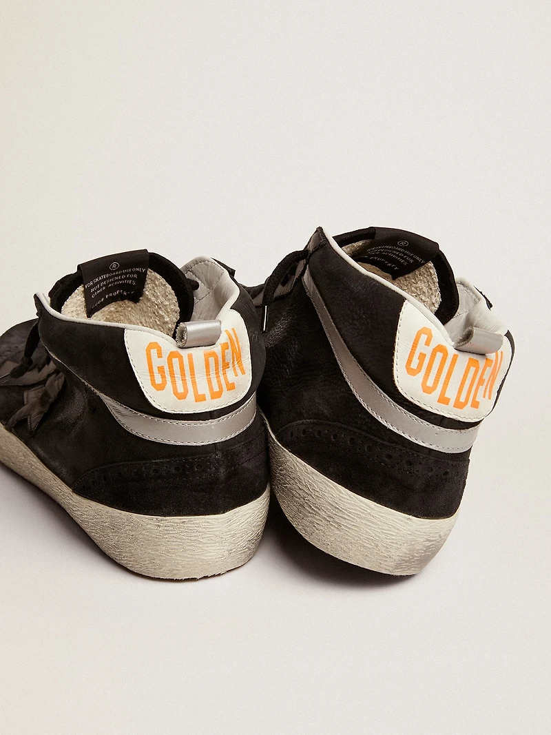 Men's Mid star nubuck with black leather and silver flash