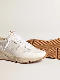 Men's Running Sole mesh and white nappa