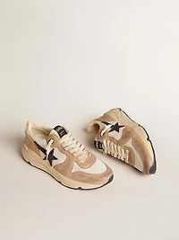 Running Sole nylon and nubuck with dark blue suede star