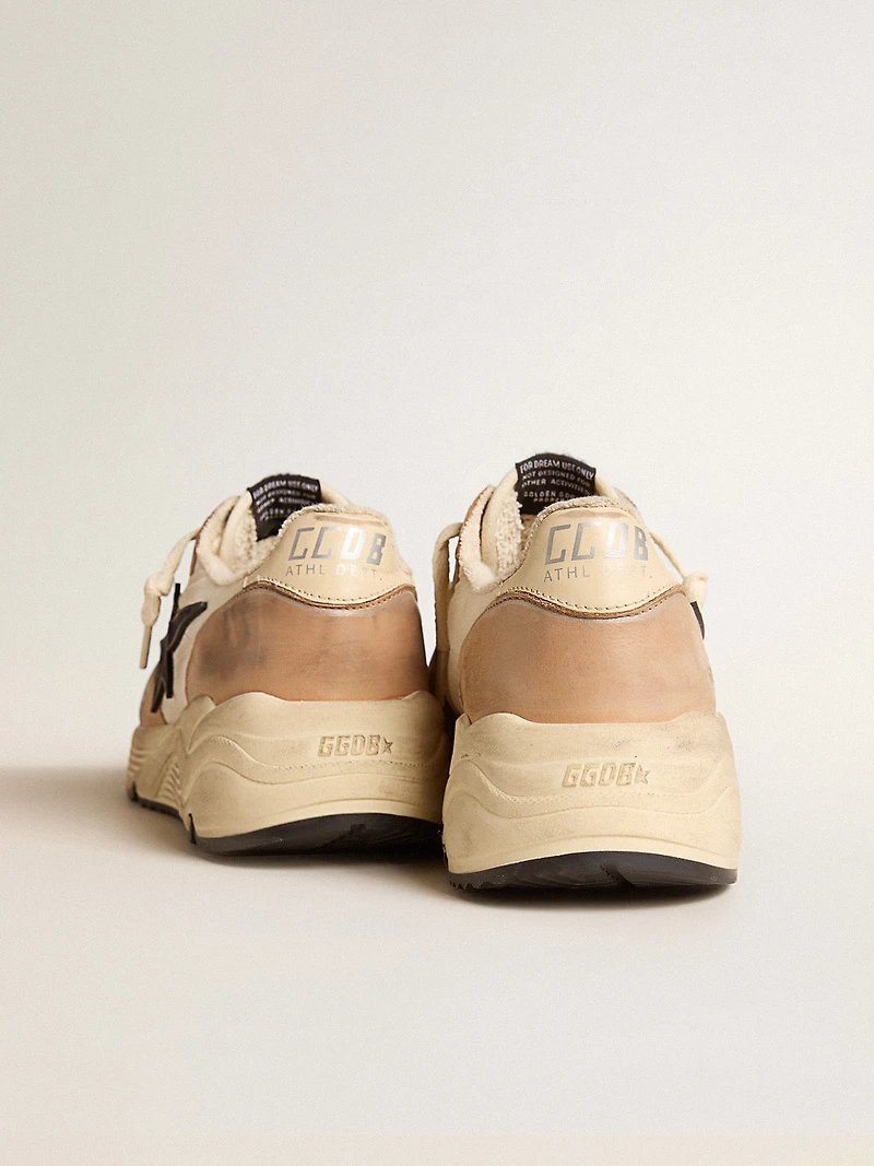 Running Sole nylon and nubuck with dark blue suede star