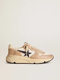 Running Sole nylon and nubuck with dark blue suede star