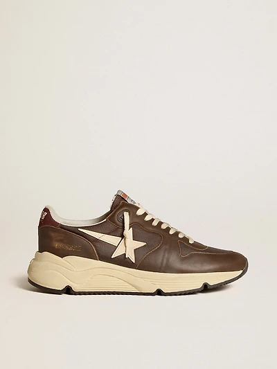 Running Sole nylon and leather with TPU star nubuck heel tab