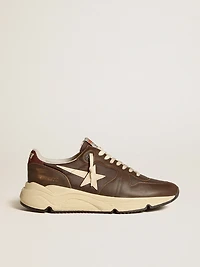 Running Sole nylon and leather with TPU star nubuck heel tab
