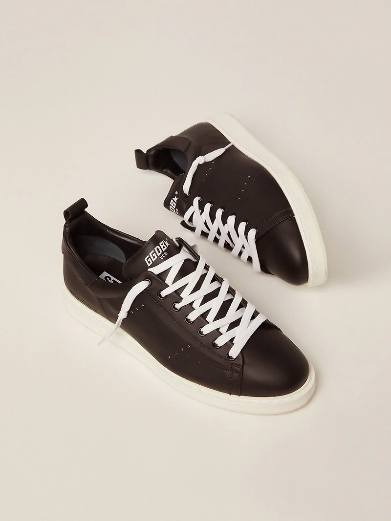 Men's Starter leather with star printed on the heel tab