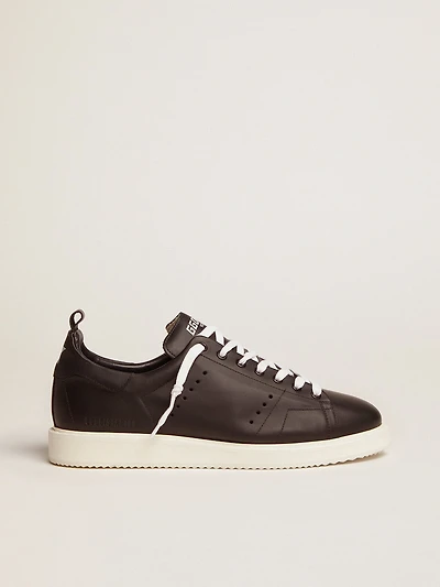 Men's Starter leather with star printed on the heel tab