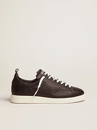 Men's Starter leather with star printed on the heel tab