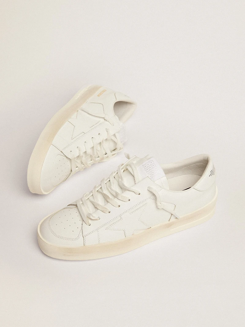 Men's Stardan white leather