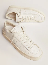 Men's Stardan white leather