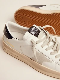 Men's Stardan with star ice-gray suede and blu-navy heel tab