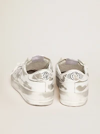 Stardan white leather with star and heel tab