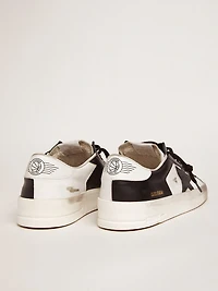 Men's Stardan white and black leather