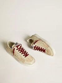 Men’s Stardan LTD suede with patent white leather star and heel tab