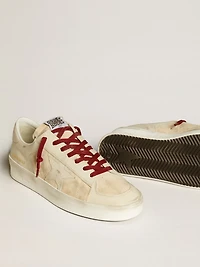 Men’s Stardan LTD suede with patent white leather star and heel tab