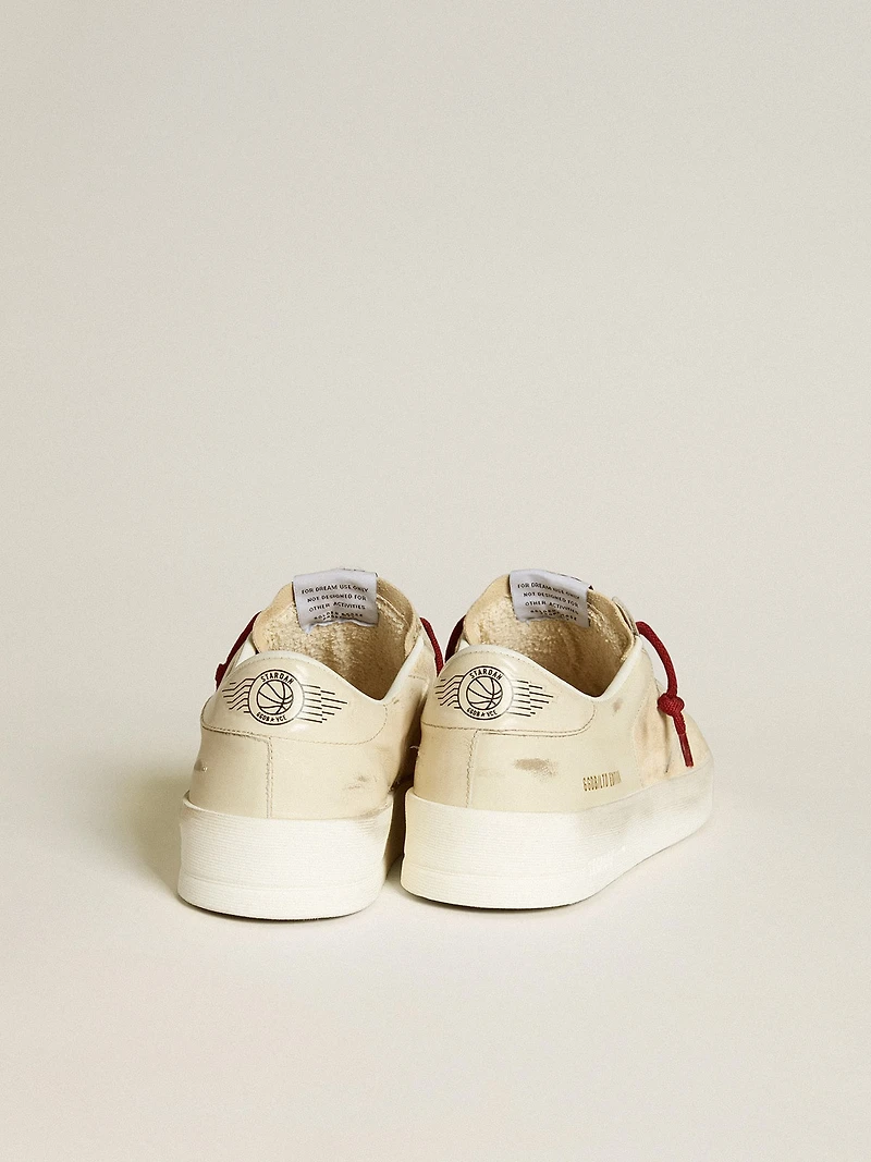 Men’s Stardan LTD suede with patent white leather star and heel tab