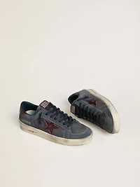 Men's Stardan LTD anthracite nubuck and blue suede with metallic leather star