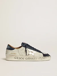 Men's Stardan nubuck with metallic leather star and blue nappa heel tab