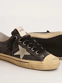 Men's V-Star LTD black canvas with ice-gray star and heel