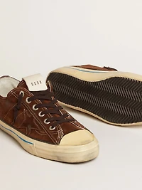 Men's V-Star LTD sneakers dark brown suede with tone-on-tone star