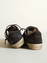 V-Star sneakers midnight-blue denim with black leather star and toe