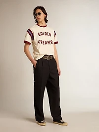 Men's V-Star black nappa leather with a star