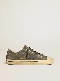 Men’s V-Star black suede with leather star