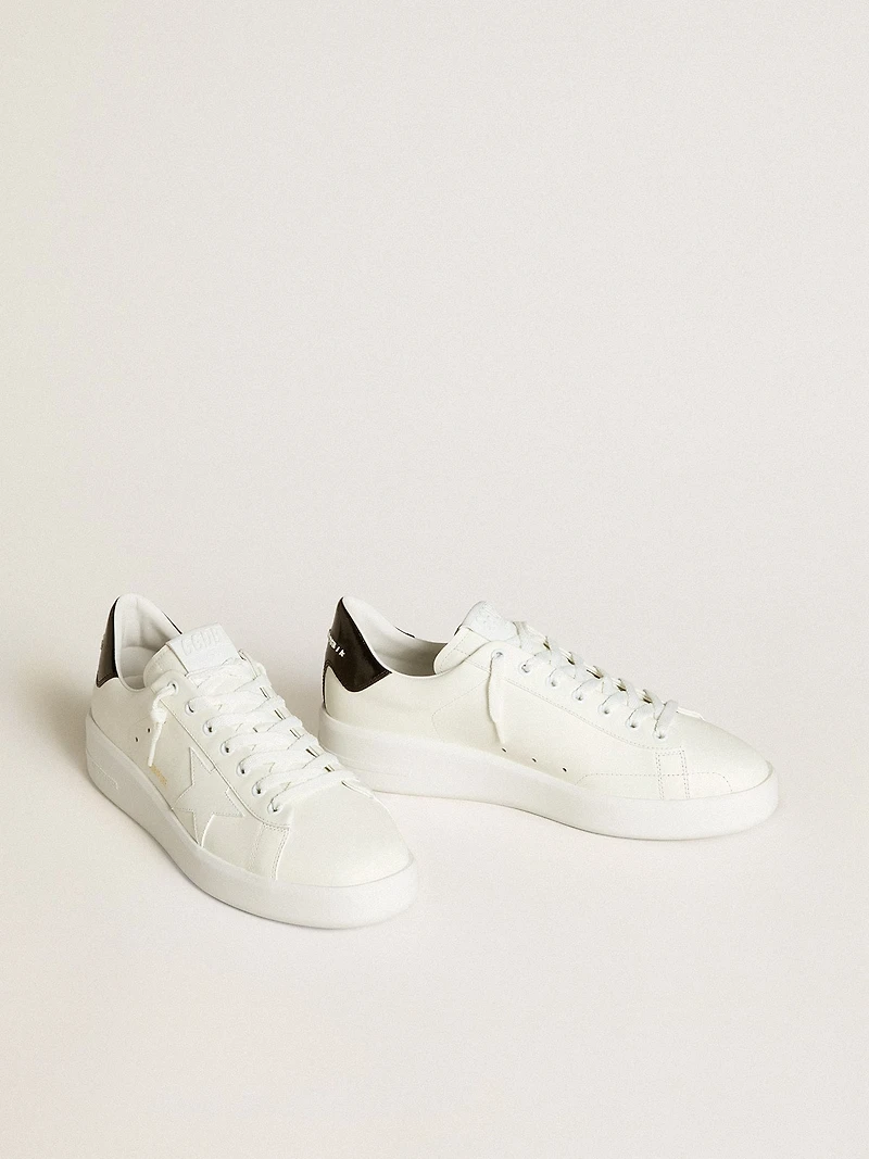 Men’s Purestar with leather star and black patent heel tab