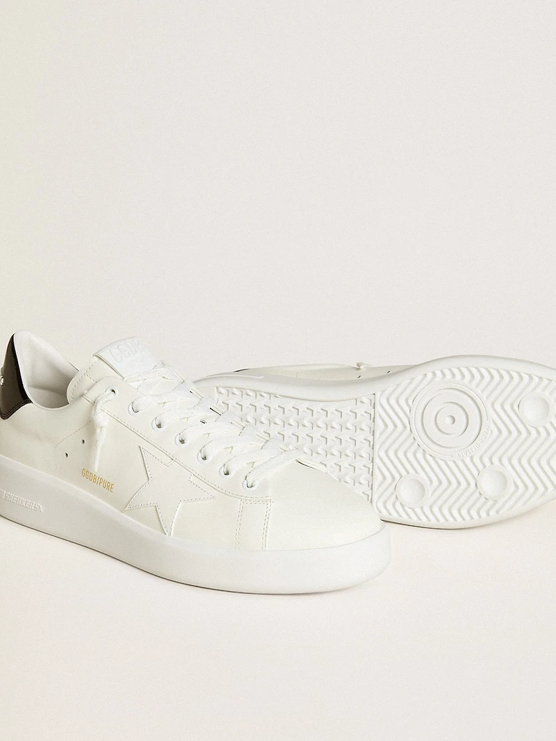 Men’s Purestar with leather star and black patent heel tab