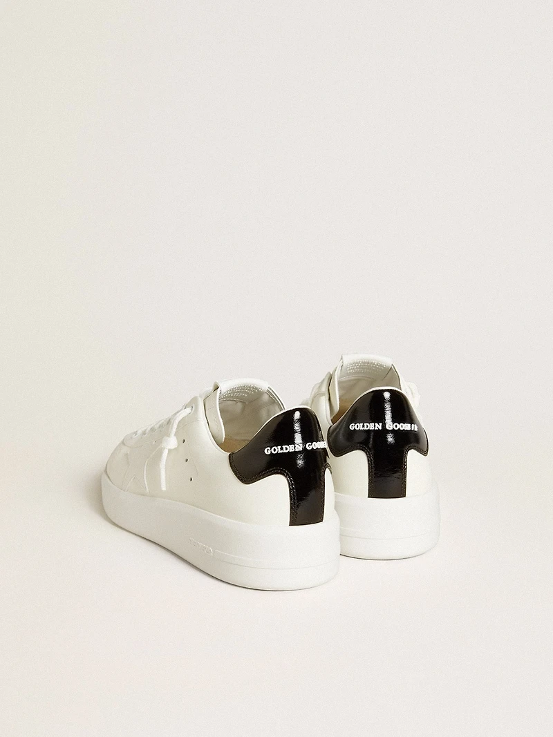 Men’s Purestar with leather star and black patent heel tab