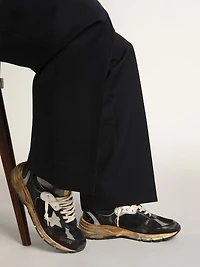 Men's Dad-Star black mesh and nappa with ice-colored star