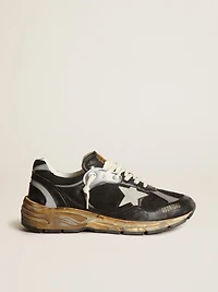 Men's Dad-Star black mesh and nappa with ice-colored star