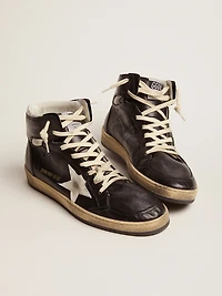 Sky-Star black nappa leather with white star