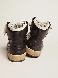Sky-Star black nappa leather with white star