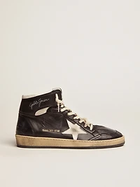 Sky-Star black nappa leather with white star