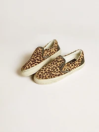 Men's VCE Penstar leopard-print pony skin with black leather heel tab