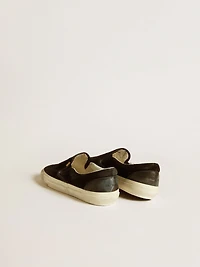 Men's VCE Penstar in black suede with black leather heel tab