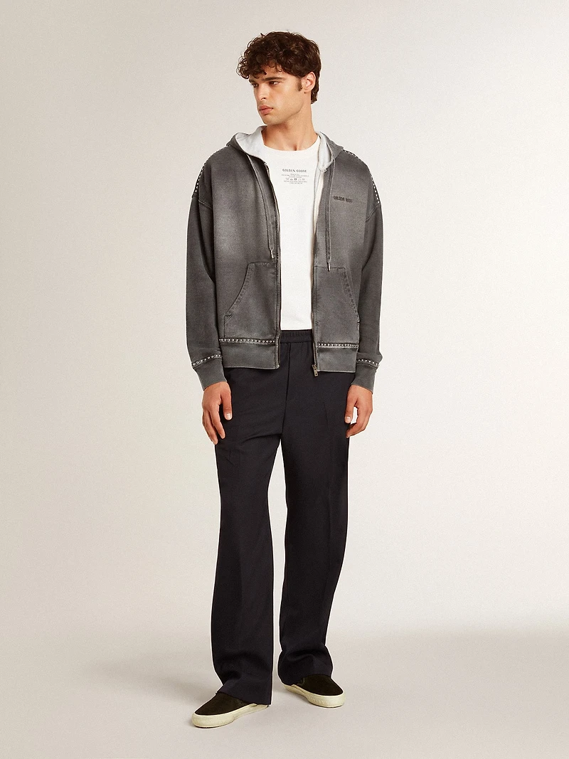 Men's VCE Penstar in black suede with black leather heel tab