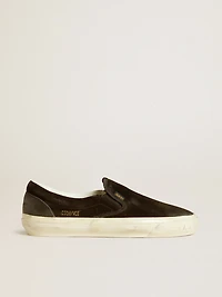 Men's VCE Penstar in black suede with black leather heel tab