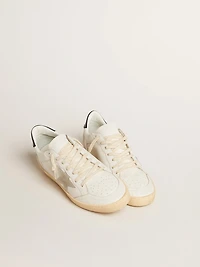 Ball star with ice-gray suede and blue leather heel tab