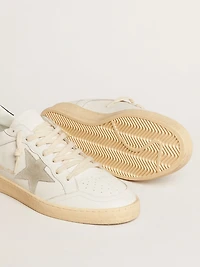 Ball star with ice-gray suede and blue leather heel tab