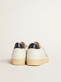 Ball star with ice-gray suede and blue leather heel tab