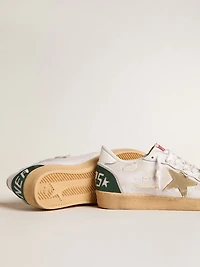 Ball star LTD white crackle leather and mesh with suede