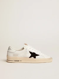 Men's Stardan white mesh with black suede star